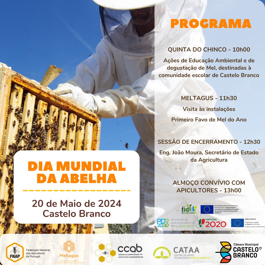 Dia Mundial da Abelha 2024 será comemorado em Castelo Branco a 20 de